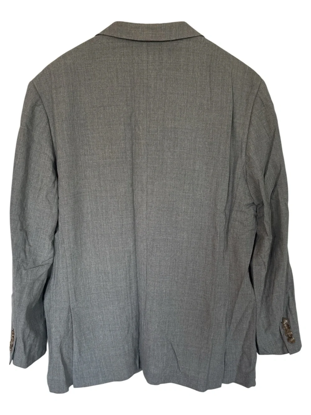 Men's Gray Two-Button Blazer - Classic Tailored Look
